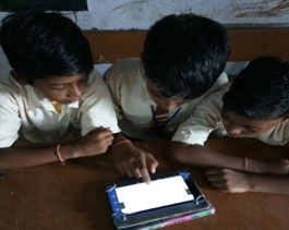 Students using tablet-Digital-Jojobera