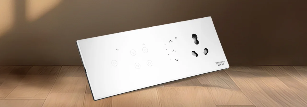 Tata Power EZ Home Wi-Fi Smart Elite Touch Panel Switch White