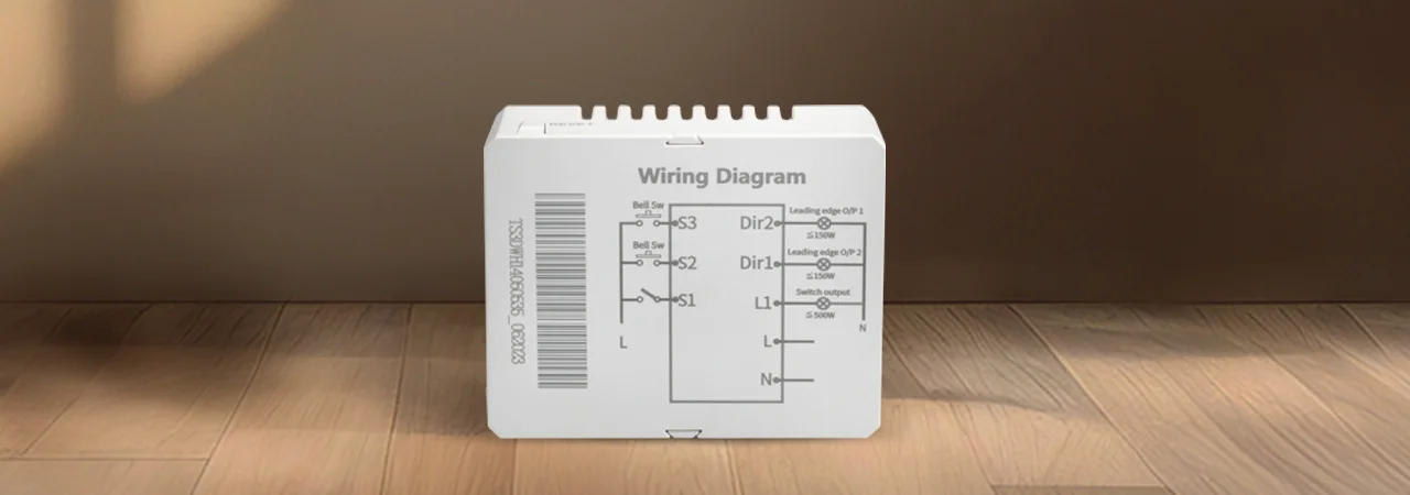Tata Power EZ Home Wi-Fi Smart 2 Way 2 Channel LED Light Dimmer 1 Channel Switch Convertor, Retrofittable Back View