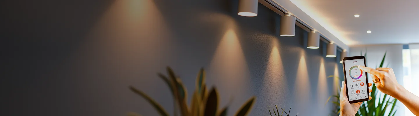 Controlling smart track lighting for effortless smart home lighting