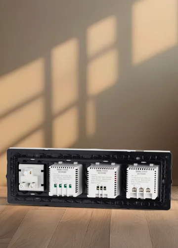 Tata Power EZ Home Wi-Fi Smart Elixir Glass Touch Panel Switch Back View