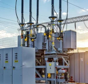 Electric power distribution lines and transformers
