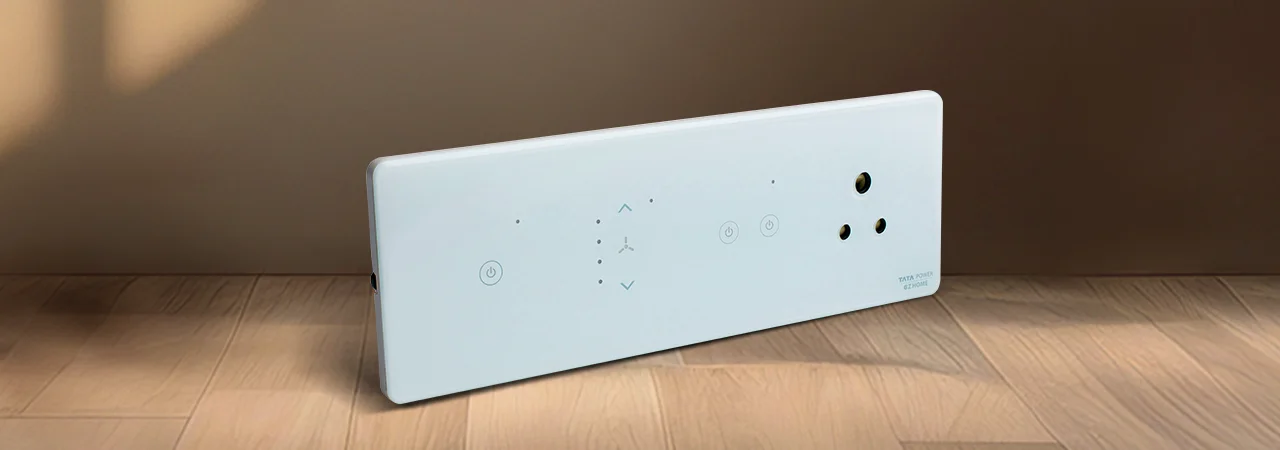 Tata Power EZ Home Wi-Fi Smart Elixir Glass Touch Panel Switch