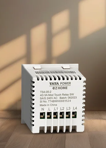 Tata Power EZ Home Wi-Fi Smart Premium Touch Switch 5A, 4 Channel Back Landscape View