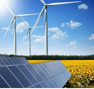 Windmill generating electricity from wind energy