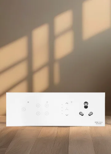 Tata Power EZ Home Wi-Fi Smart Elite Touch Panel Switch White Landscape View