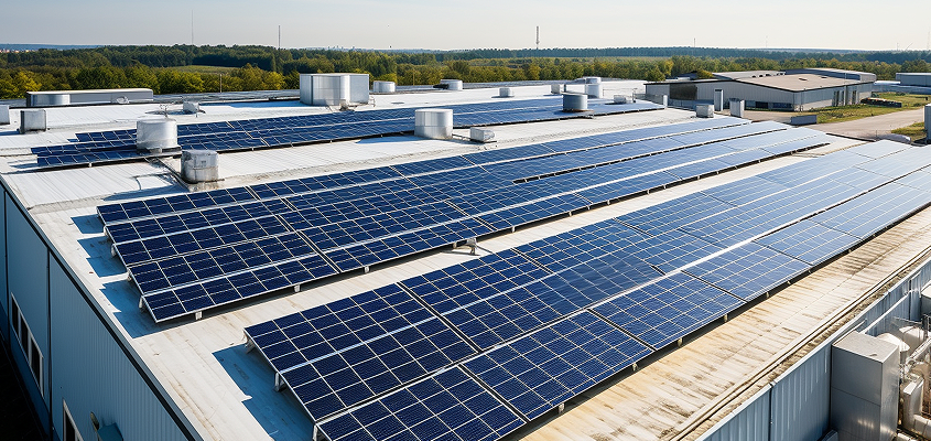 Hybrid Solar reducing textile industry power disruptions