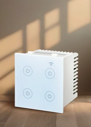 Tata Power EZ Home Wi-Fi Smart Premium Touch Switch 5A, 4 Channel Landscape Side View