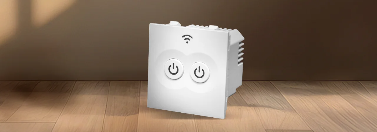 Tata Power EZ Home Wi-Fi Smart Switch 5A 2 Channel Side View