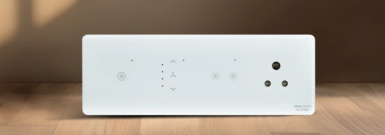 Tata Power EZ Home Wi-Fi Smart Elixir Glass Touch Panel Switch