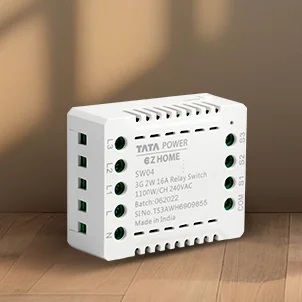 Tata Power EZ Home Wi-Fi Smart Switch Convertor 16A 3 Channel 2-Way, Retrofittable