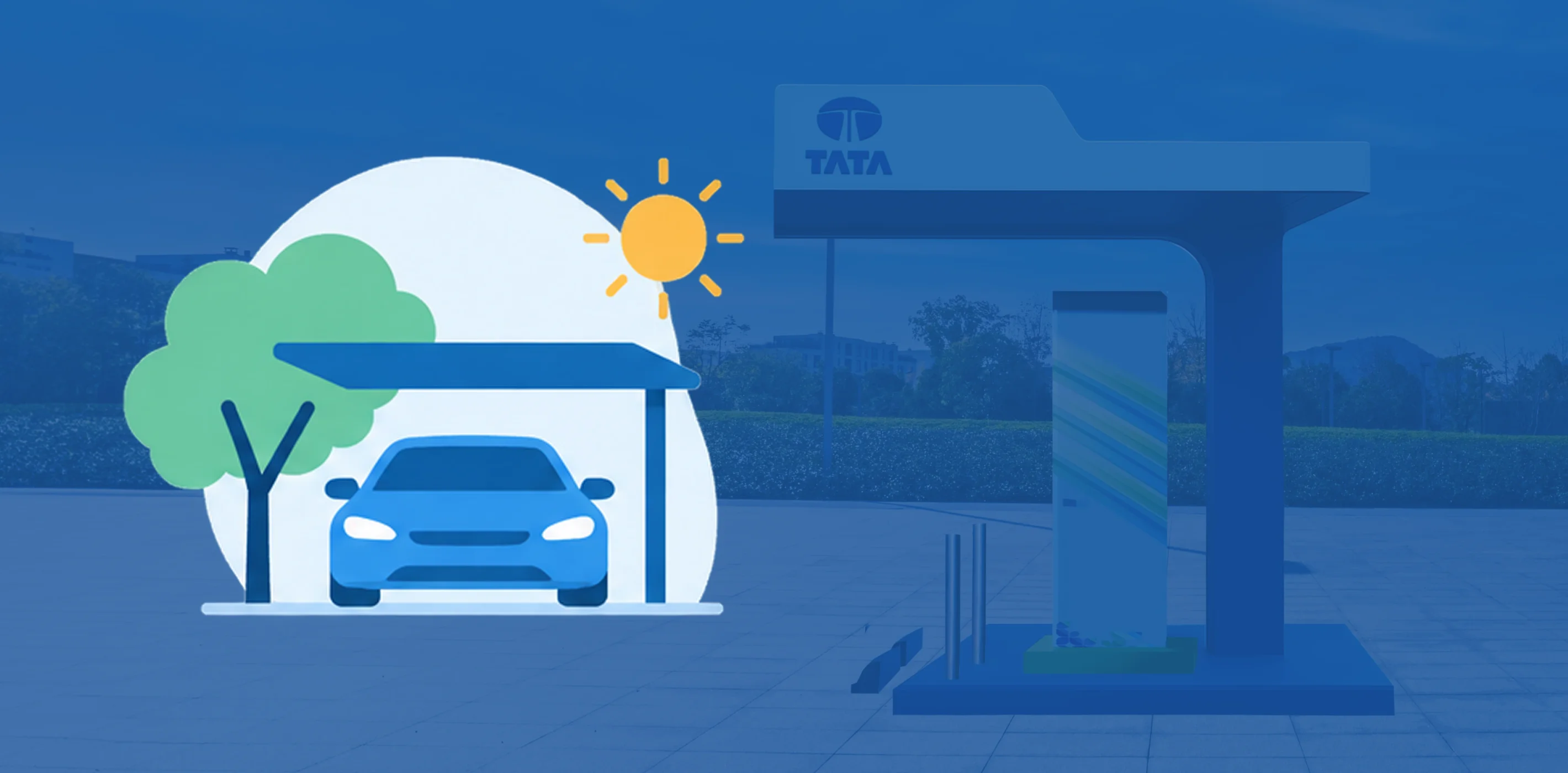 Parking EVs in shade to protect battery health