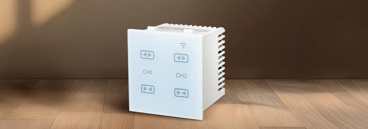 Tata Power EZ Home Wi-Fi Smart Premium Modular Touch Curtain Open & Close Controller Side View