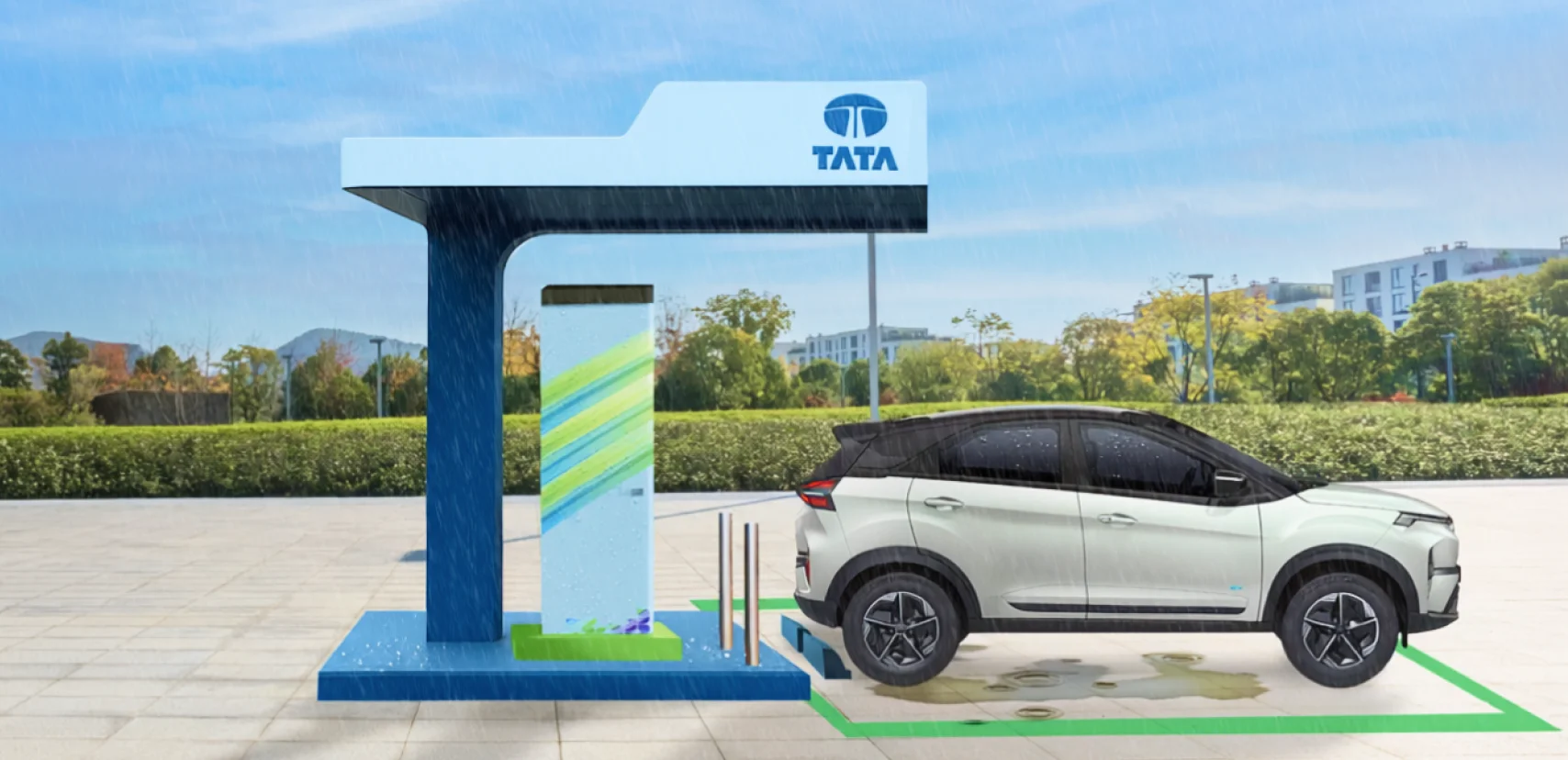 Tata Power EZ CHARGE safe charging during rainy weather