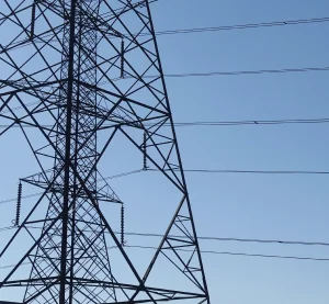 Conventional energy plant contributing to carbon emissions