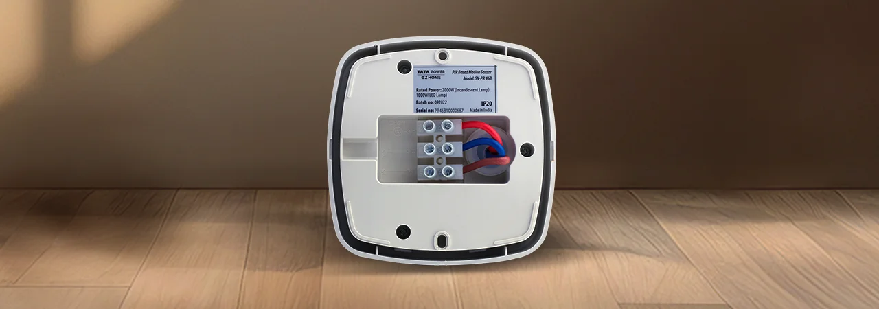 Tata Power EZ Home PIR Motion Sensor Relay Switch Bottom View