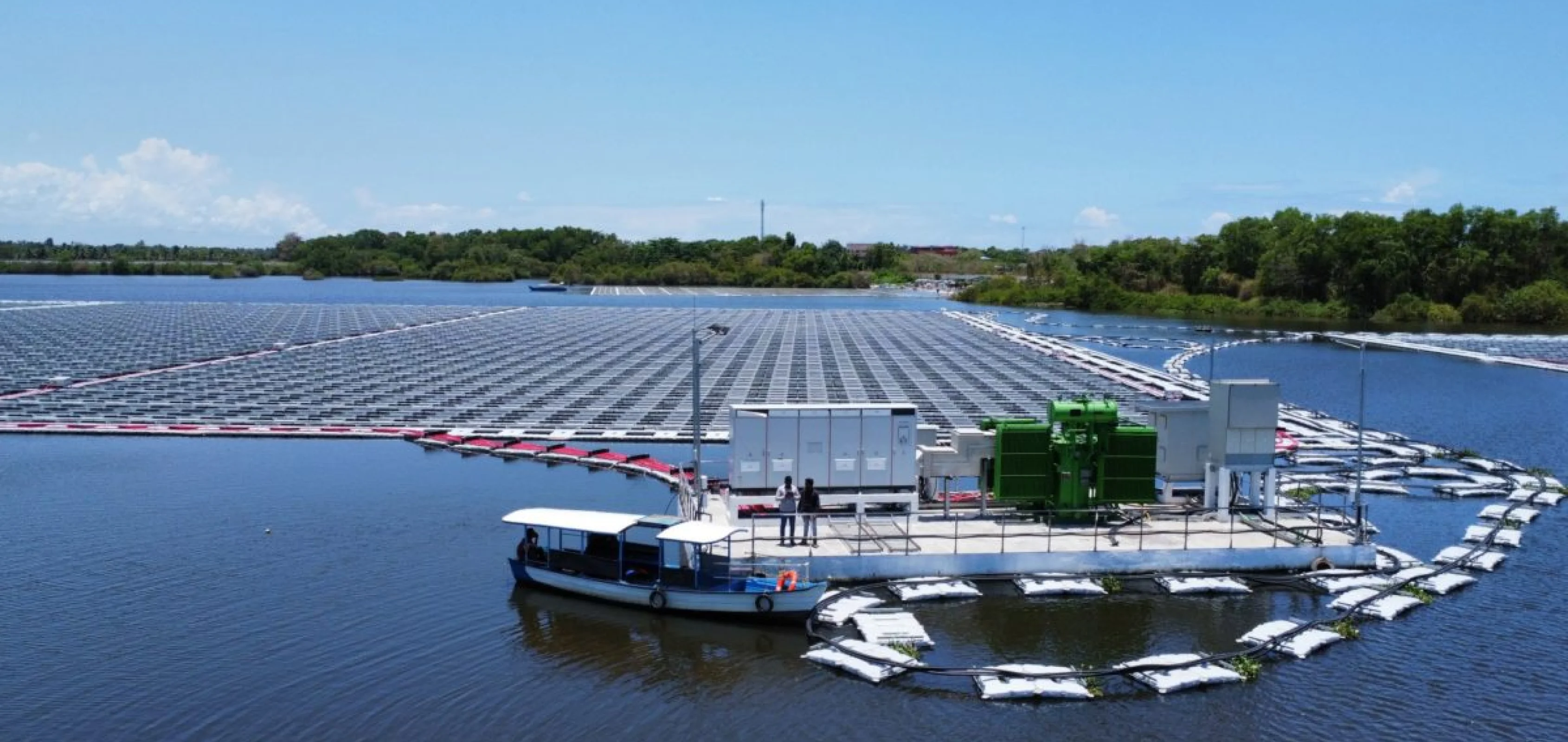 Tata Power's Kayamkulam floating solar power project in Kerala, India