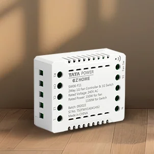 Tata Power EZ Home Wi-Fi Smart 2 Way 1 Channel Fan Speed Controller 1 Channel Switch Convertor, Retroffitable