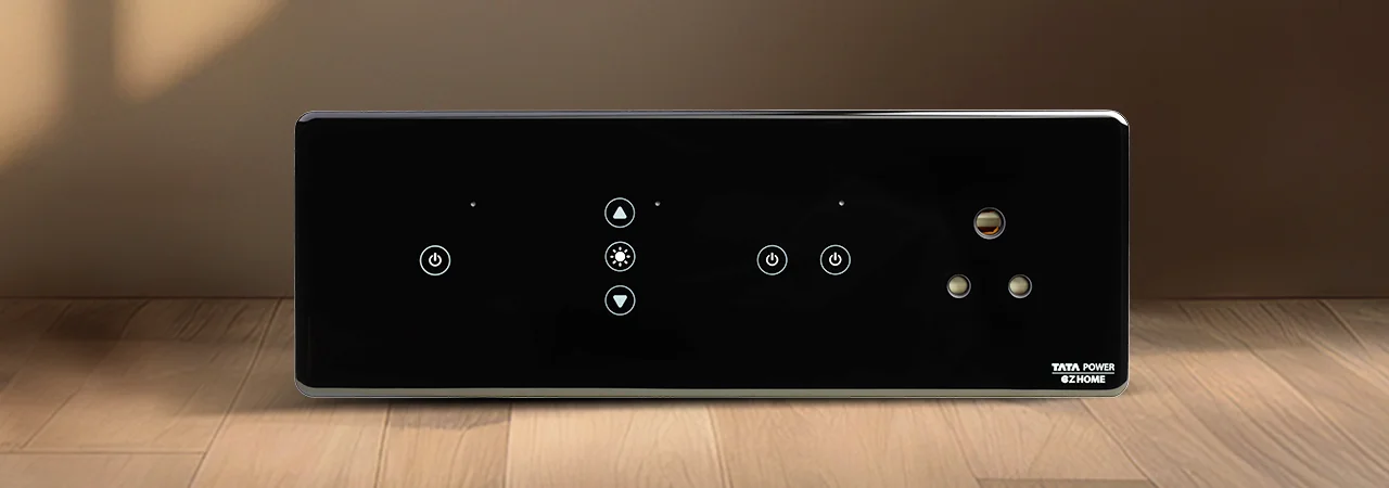 Tata Power EZ Home Wi-Fi Smart Elixir Glass Touch Panel Switch