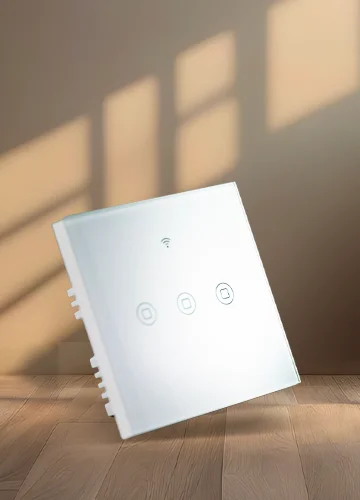 Tata Power EZ Home Smart Wi-Fi Touch Panel Switch, 3 Channel, Alexa/Google Home Enabled Side View
