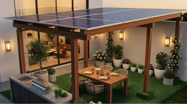 Green Nest solar designer space for backyards and terraces