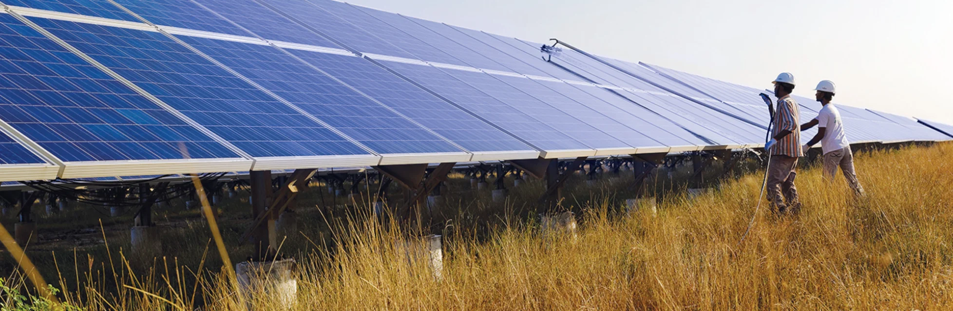 Solar panels converting sunlight into renewable energy under Tata Power’s solar energy initiative