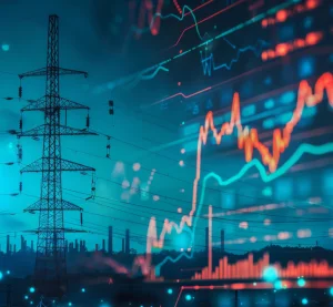 Energy traders working in electricity exchange market