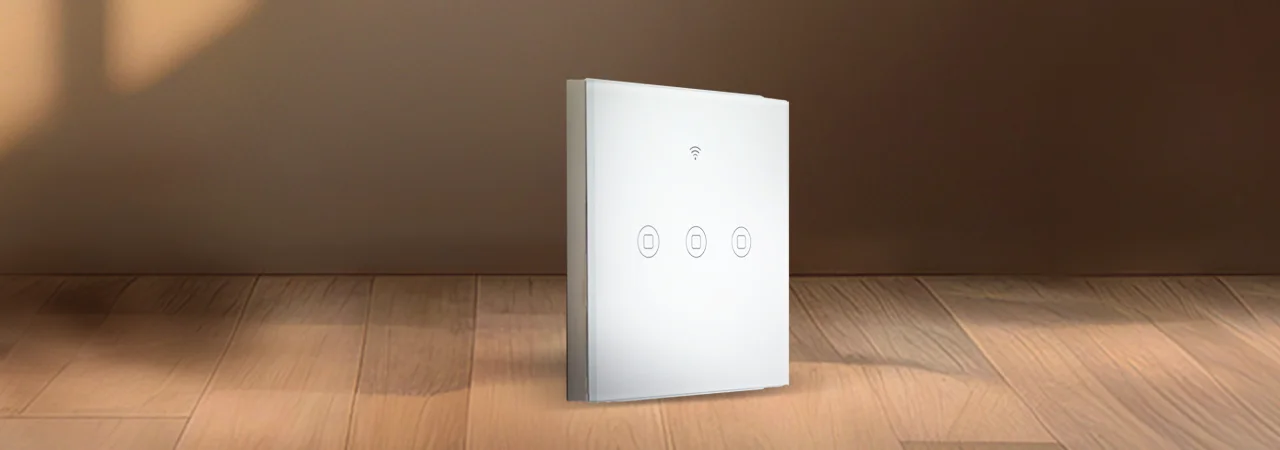 Tata Power EZ Home Smart Wi-Fi Touch Panel Switch, 3 Channel, Alexa/Google Home Enabled