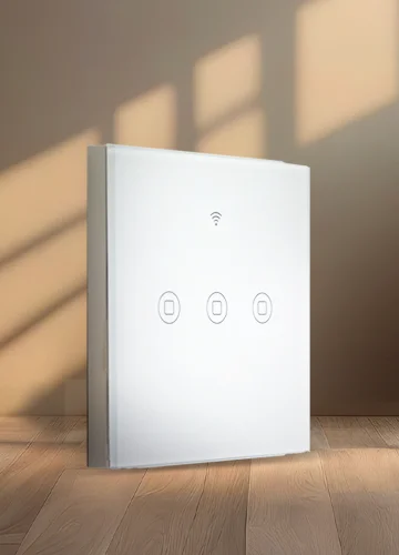 Tata Power EZ Home Smart Wi-Fi Touch Panel Switch, 3 Channel, Alexa/Google Home Enabled