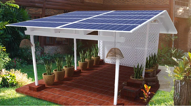 Earthy Nest nature-inspired solar outdoor space