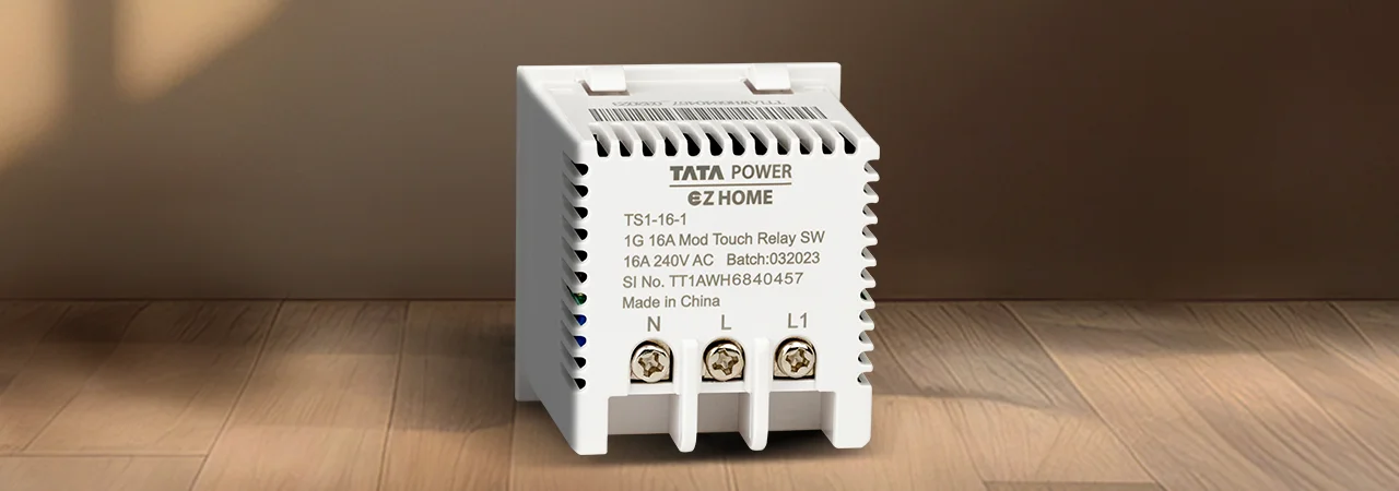 Tata Power EZ Home Wi-Fi Smart Premium Modular Touch Switch 16A Back View