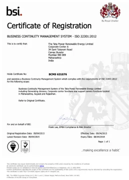 BSI recommendation for BCP Management System ISO 22301:2012 Risk Management