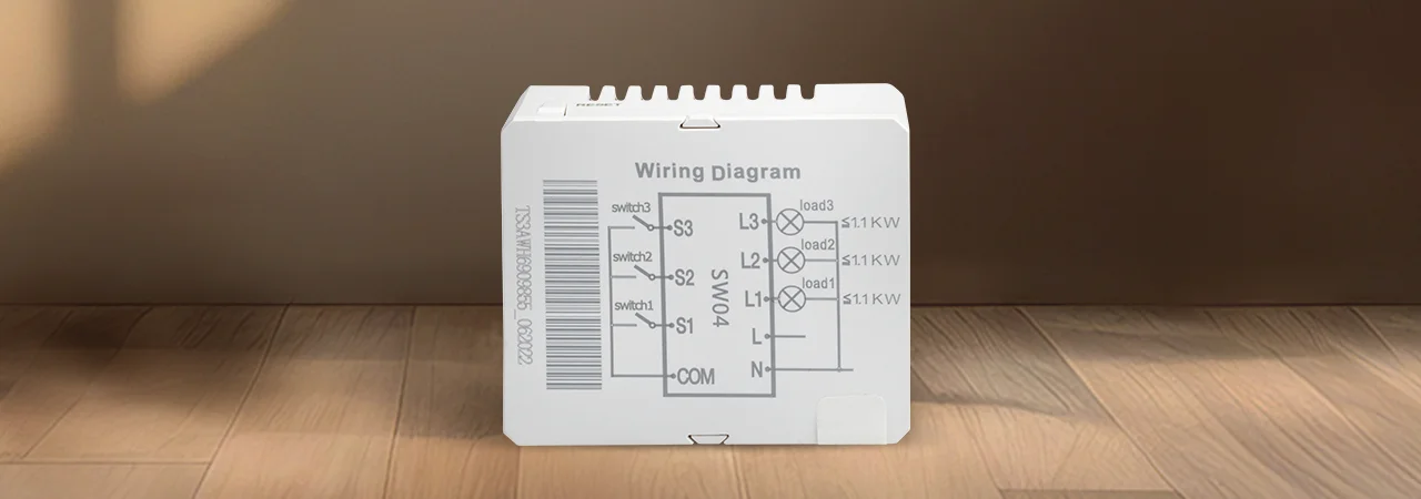 Tata Power EZ Home Wi-Fi Smart Switch Convertor 16A 3 Channel 2-Way, Retrofittable Back View