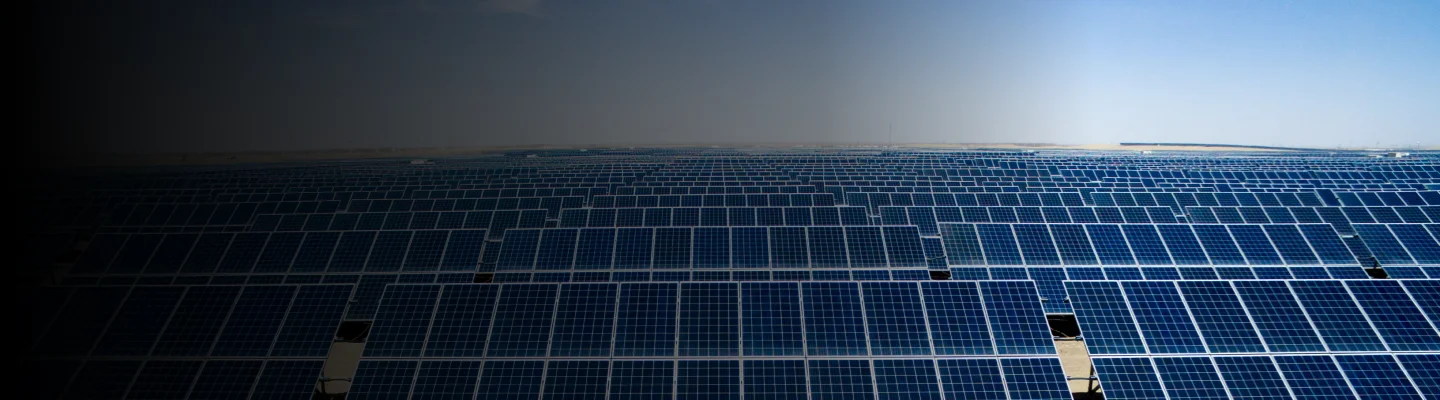 Tata Power solar farm with panels