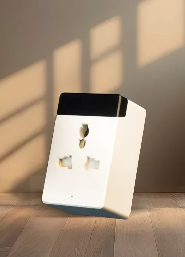 Tata Power EZ Home Wi-Fi Smart IR Blaster Universal Remote Plugged Diagonal View