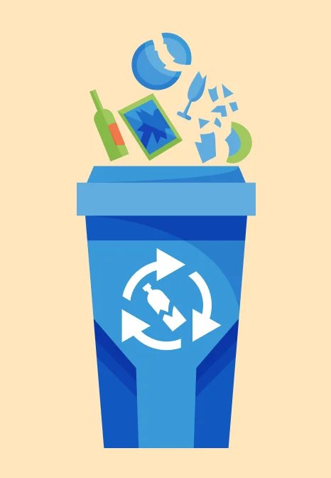 Recycling plastic paper metal and packaging waste