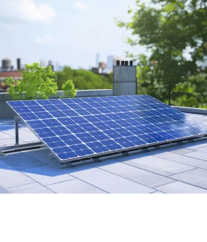 Residential building with Tata Power solar rooftop panels
