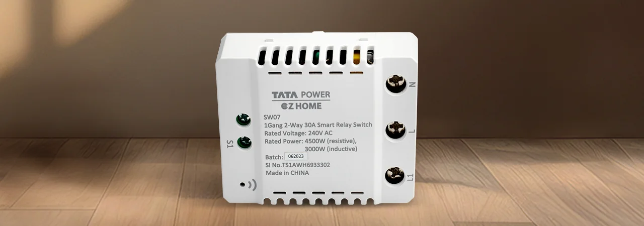 Tata Power EZ Home Wi-Fi Smart Switch Convertor 16A 3 Channel 2-Way, Retrofittable