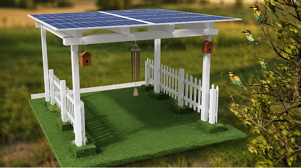 Turf Meadow outdoor solar space for birdwatching