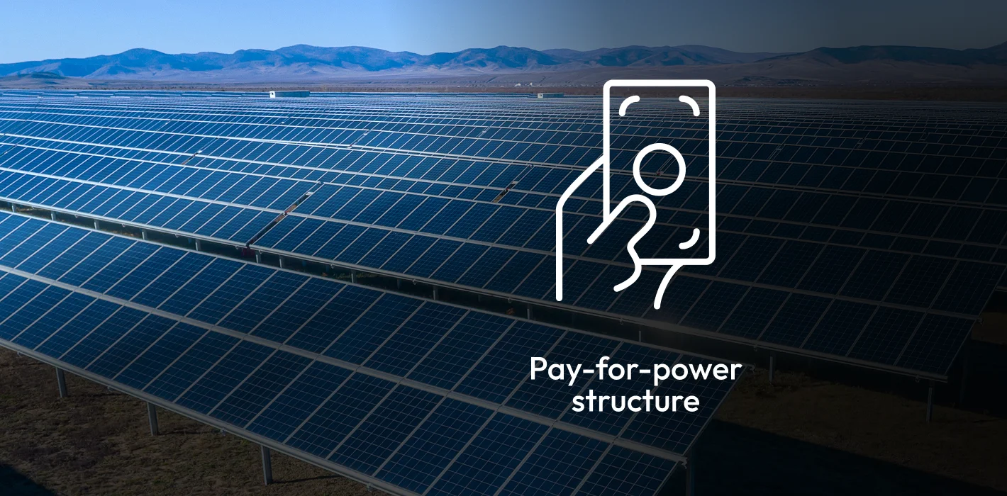 Pay-for-power structure 