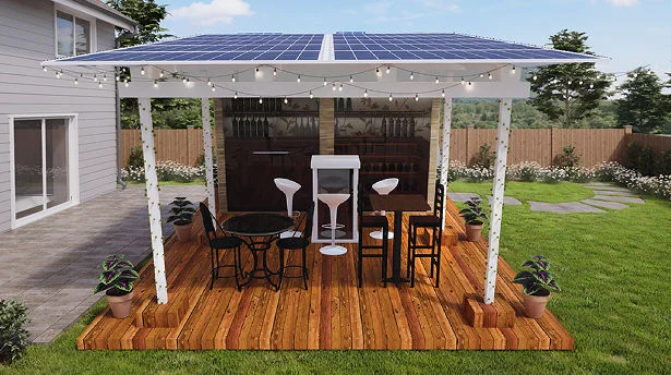 Outdoor Party Space solar space for events and gatherings