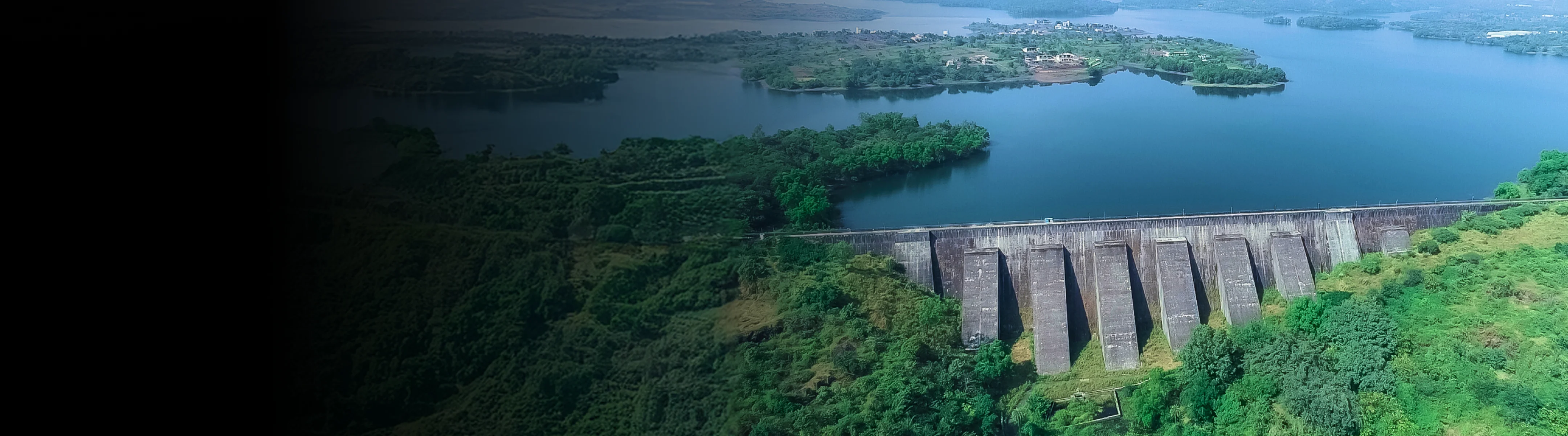 Bhivpuri Hydro Power Plant dam and reservoir