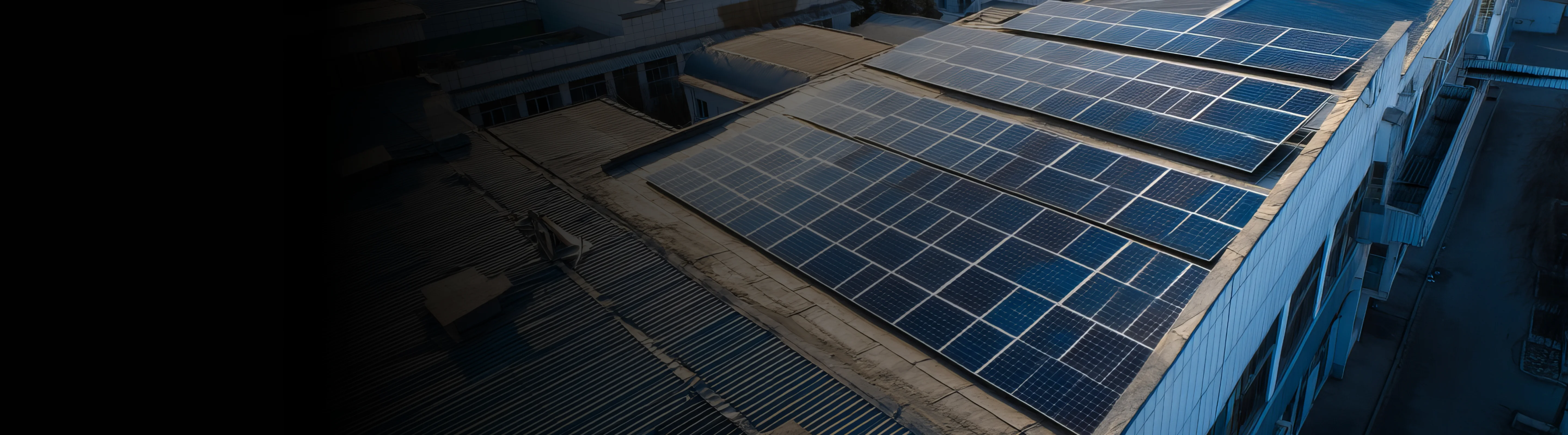 Tata Power Solaroof panels on Royal Agro Chemicals building rooftop