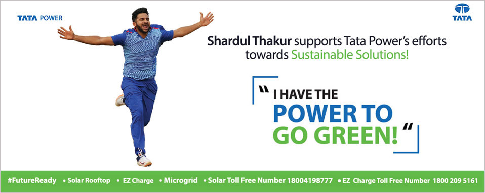 Shardul Thakur is Brand Ambassador for Tata Power