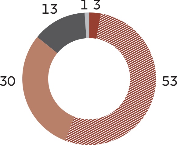 Capital employed as of March 30e: Thermal excl. Mundra 30%, Clean and Green 53%, T&D 13%, Mundra and Coal 1%, Others 3%