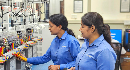 Women employees at work