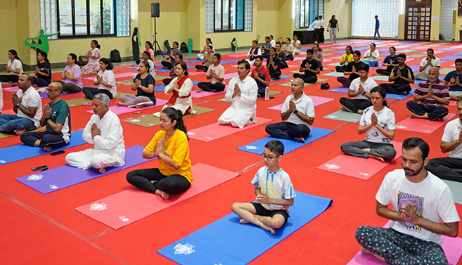 Yoga session