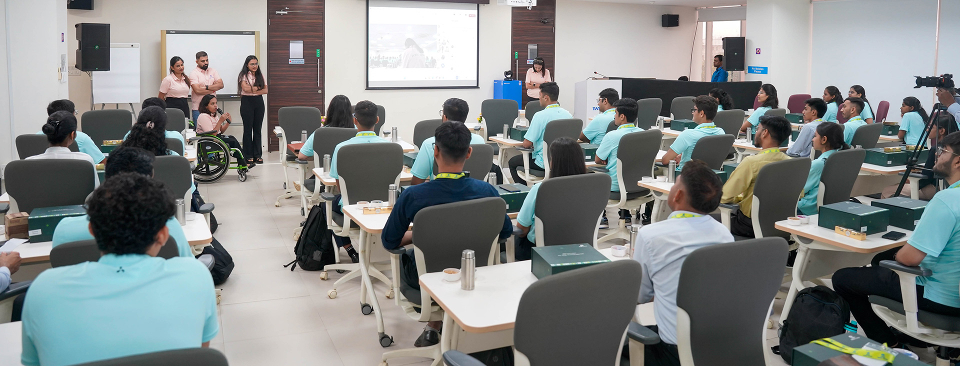 Learning and development classroom session