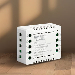 Tata Power EZ Home Wi-Fi Smart Switch Convertor 16A 3 Channel 2-Way, Retrofittable