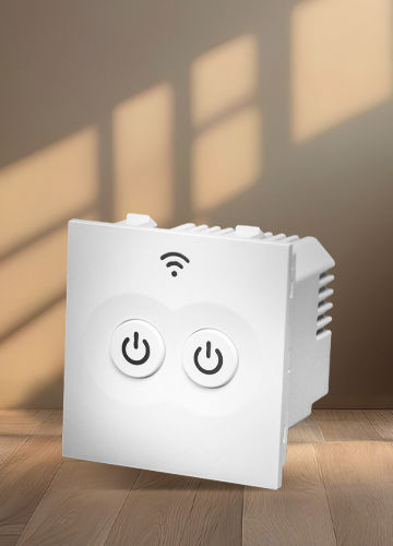 Tata Power EZ Home Wi-Fi Smart Switch 5A 2 Channel Side View